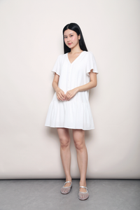 Love Story Dropwaist Dress White (Backorder)