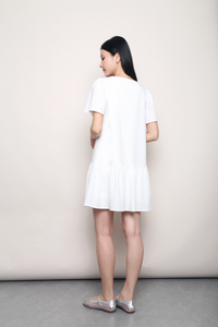 Love Story Dropwaist Dress White (Backorder)