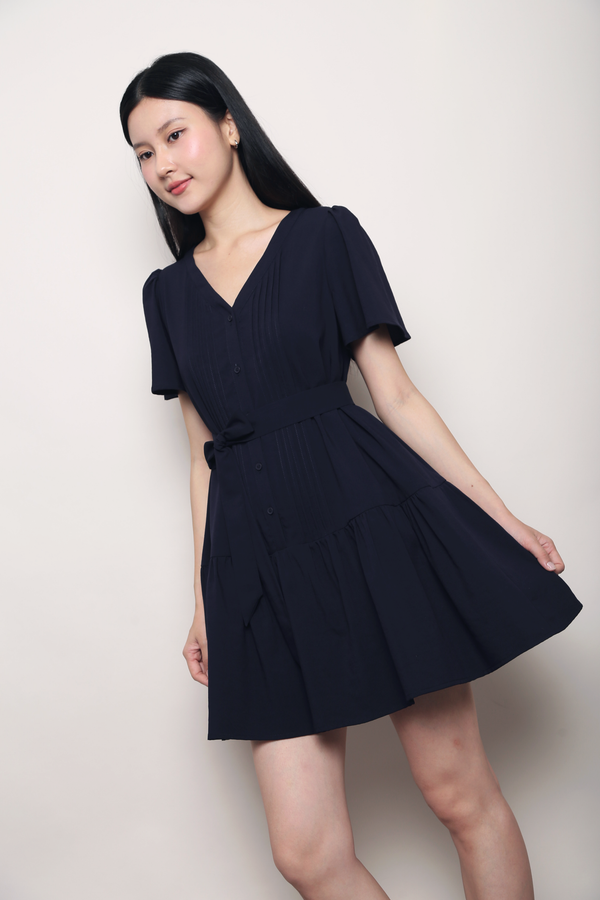 Love Story Dropwaist Dress Navy (Backorder)