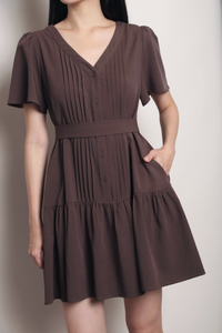 Love Story Dropwaist Dress Brown (Backorder)