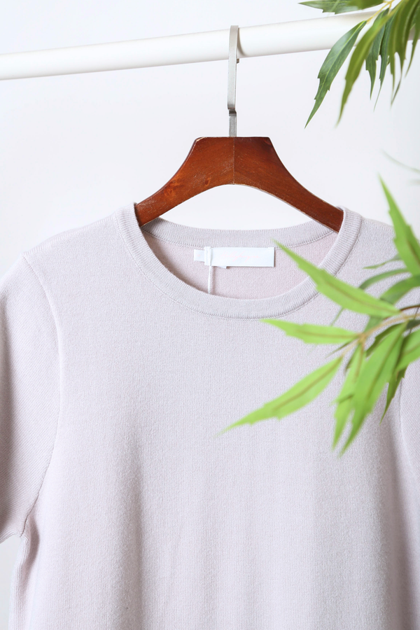 Low Key Shift Knit Dress Greige