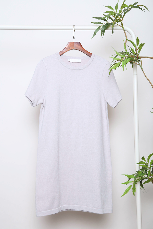 Low Key Shift Knit Dress Greige