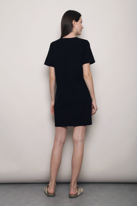 Low Key Shift Knit Dress Black