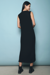 Lucinth Knit Maxi Dress Black