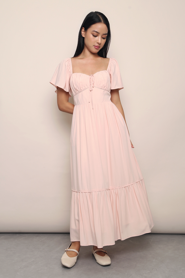 Lumiere Sweetheart Midaxi Dress Blush Pink