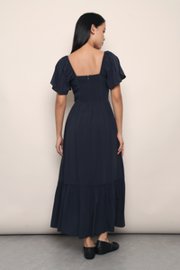 Lumiere Sweetheart Midaxi Dress Navy