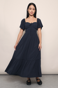 Lumiere Sweetheart Midaxi Dress Navy