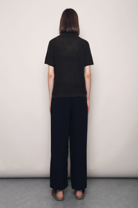 Maison Net Knit Blouse Mocha (Restock)