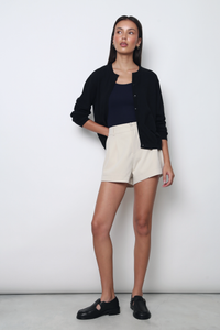 Marjorie Eyelet Cardigan Black