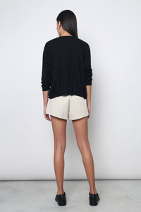 Marjorie Eyelet Cardigan Black