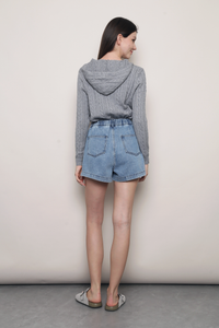 Morning Coffee Denim Shorts Light Wash (Backorder III)