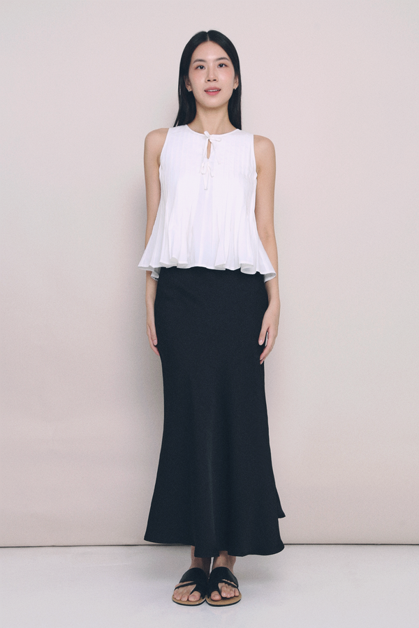 Mystic Fishtail Midaxi Skirt Black