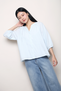 No Plans Shirt Powder Blue
