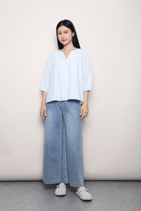 No Plans Shirt Powder Blue