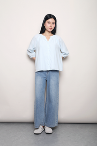 No Plans Shirt Powder Blue
