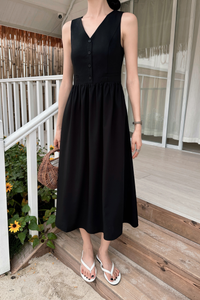 Palais Vest Dress Black