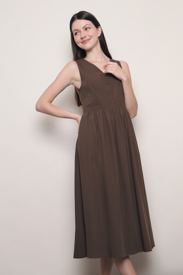 Palais Vest Dress Brown