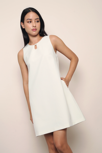 Pearlie Shift Dress Ivory