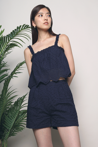 Penny 2-Piece Eyelet Top Navy