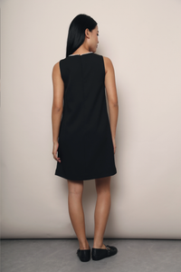Perla Shift Dress Black