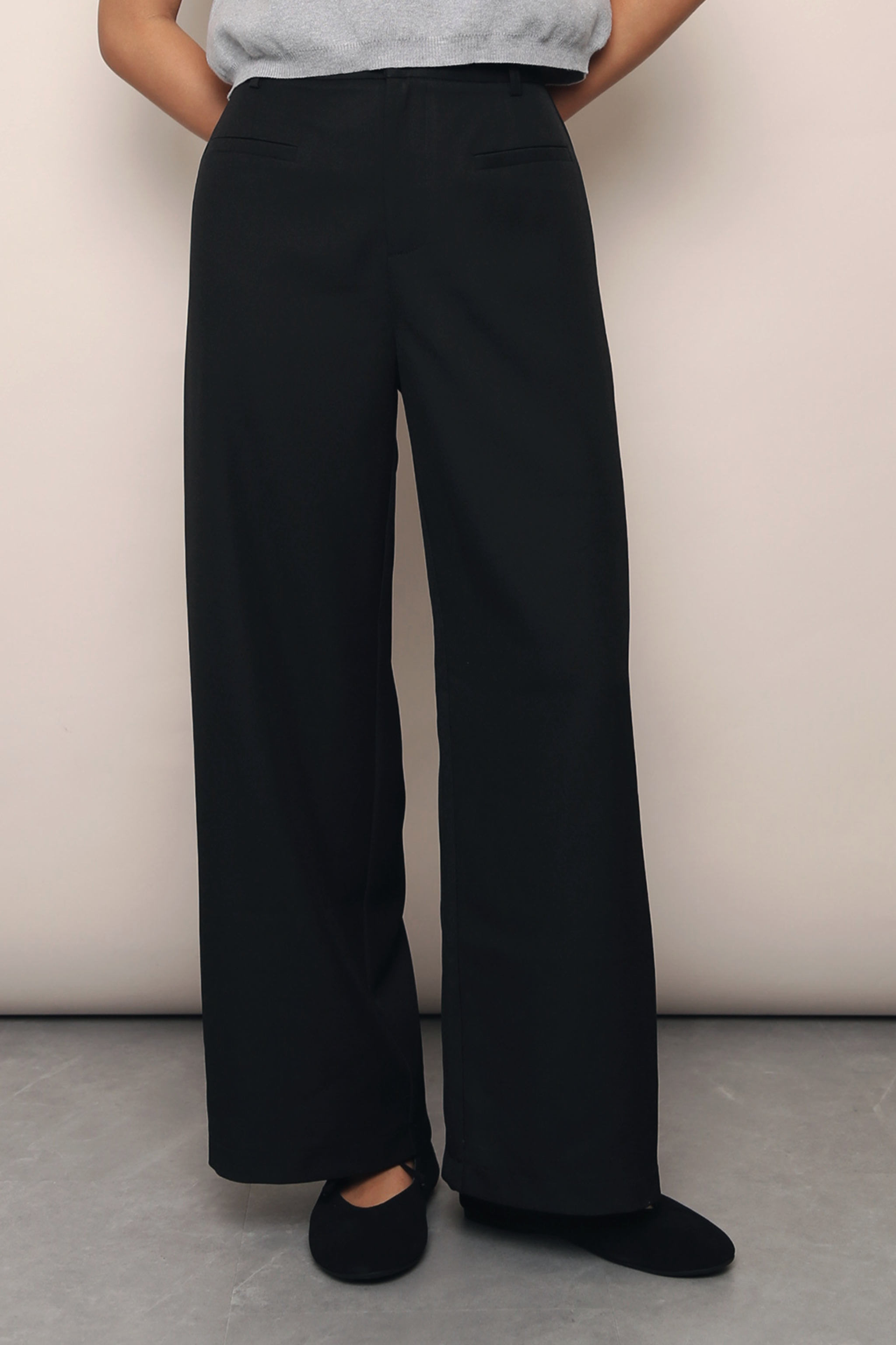 Power Hour Wide Leg Pants Black