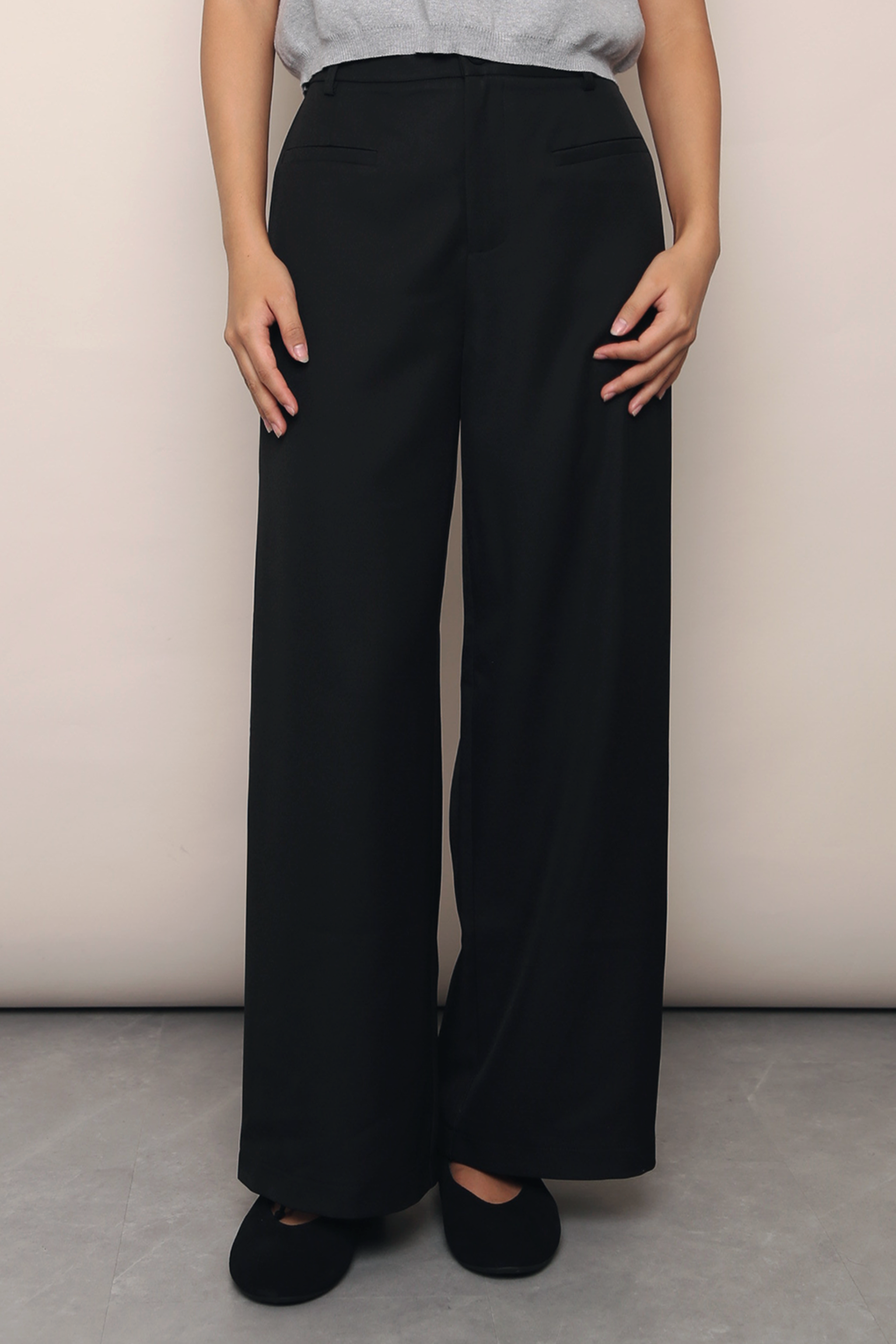 Power Hour Wide Leg Pants Black