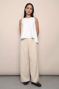 Power Hour Wide Leg Pants Ivory