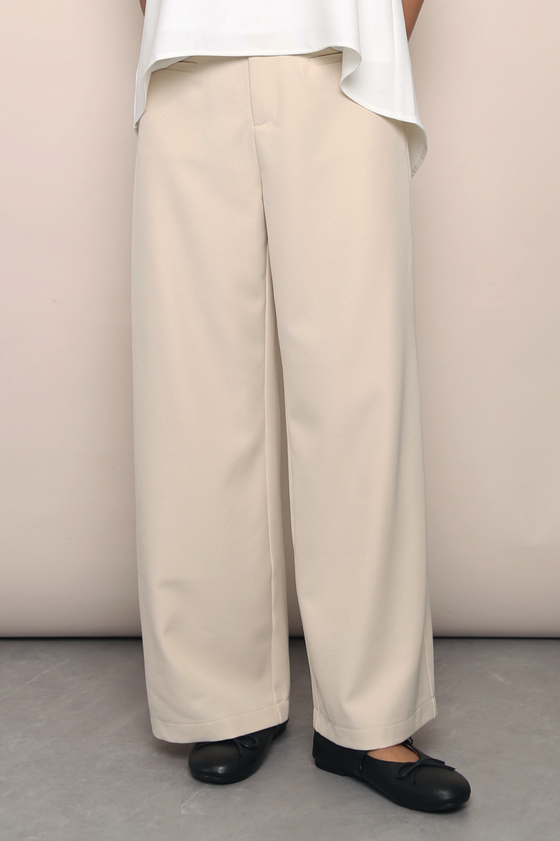 Power Hour Wide Leg Pants Ivory