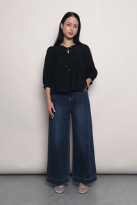 Pulling Strings Blouse Black