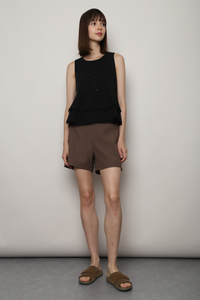 Quiet Lace Sleeveless Top Black
