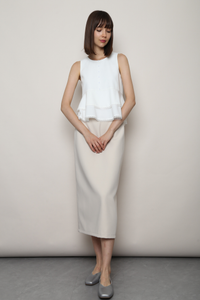 Quiet Lace Sleeveless Top White