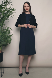 Rubi Soft Cropped Knit Cardigan Black
