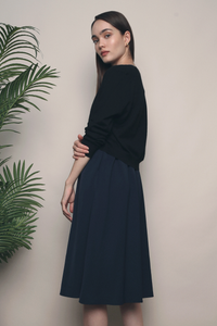 Rubi Soft Cropped Knit Cardigan Black