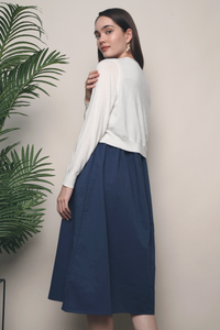 Rubi Soft Cropped Knit Cardigan White