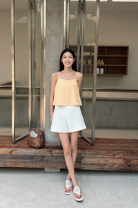 Clover Heart Strappy Top Butter Yellow