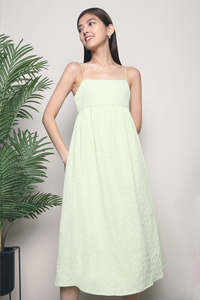 Yale Strappy Midi Dress Apple Mint