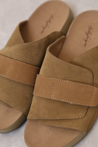Saddle Strap Sandals Khaki