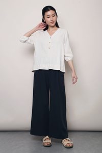 Salt Air Linen Shirt Ivory