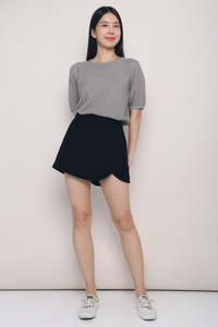 Seed Knit Blouse Taupe (Backorder)
