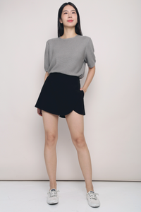 Seed Knit Blouse Taupe (Backorder)