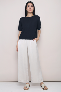 Seed Knit Blouse Gunmetal Grey (Backorder)