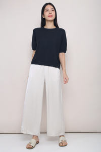 Seed Knit Blouse Gunmetal Grey (Backorder)
