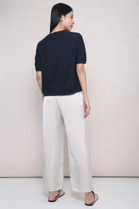 Seed Knit Blouse Gunmetal Grey (Backorder)