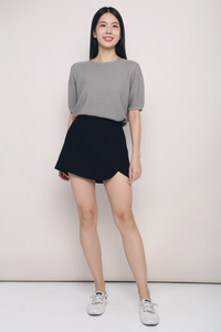 Seed Knit Blouse Taupe (Backorder)