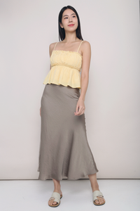 Seth Pleated Babydoll Top Yellow