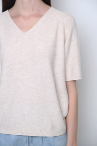 Seychelles Scallop Knit Blouse Ice Pink (Restock)