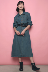 Shelly Denim Midi Dress