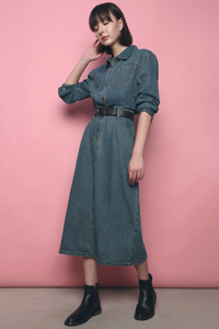 Shelly Denim Midi Dress