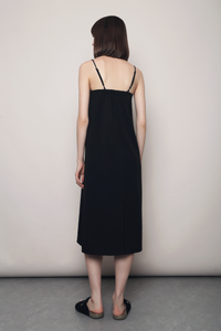 Signature Column Midi Dress Black