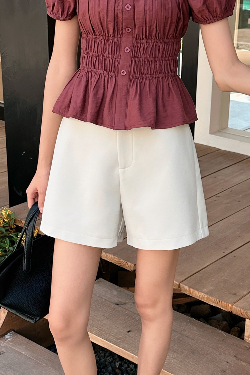 Signature Mom Shorts Ivory (Backorder)